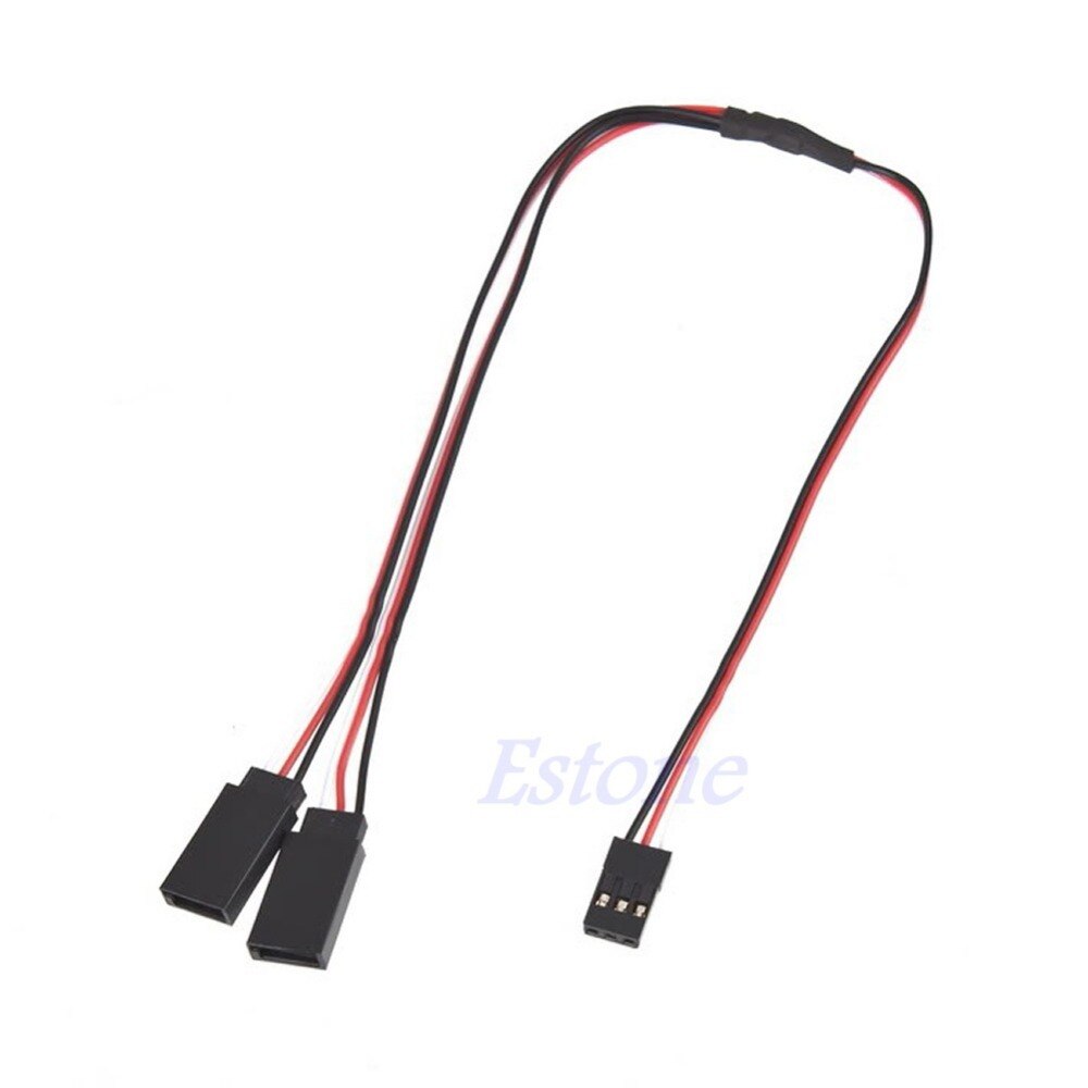 1Pcs 300mm 30cm Servo Y Extension Lead Wire Cable f RC Futaba JR Servo Part Whosale&amp