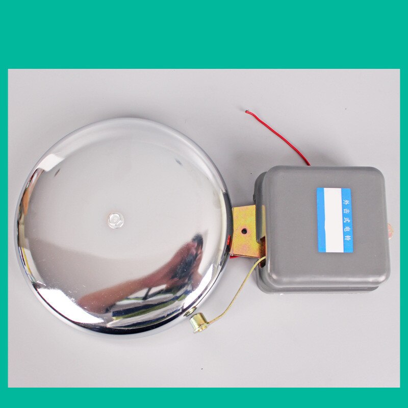 Alarma de sirena de sonido de acero inoxidable, campana eléctrica de impacto externo de 220V, tipo de varilla