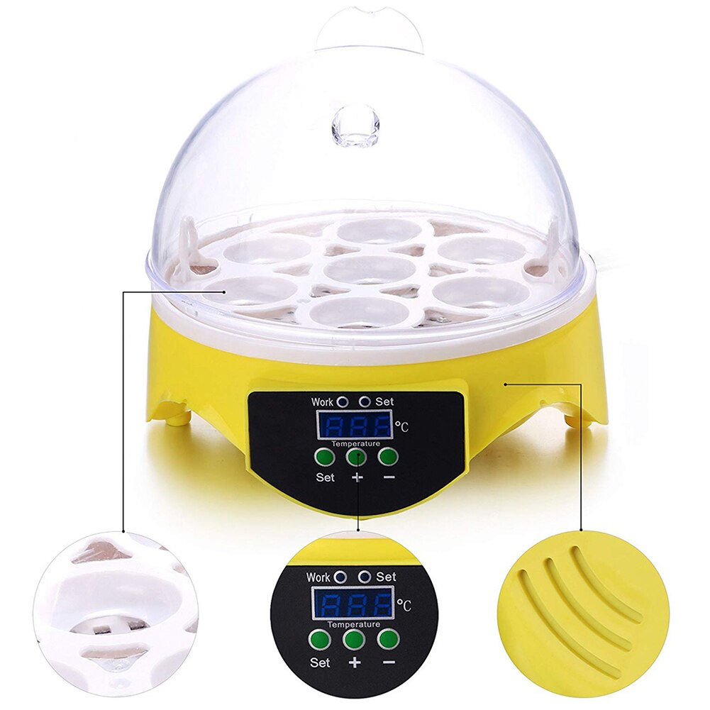 7 Mini Brooder Chicken Bird Incubator Eggs Hatching Automatic Intelligent Brooder Cheap Price Chicken Automatic Eggs Incubator