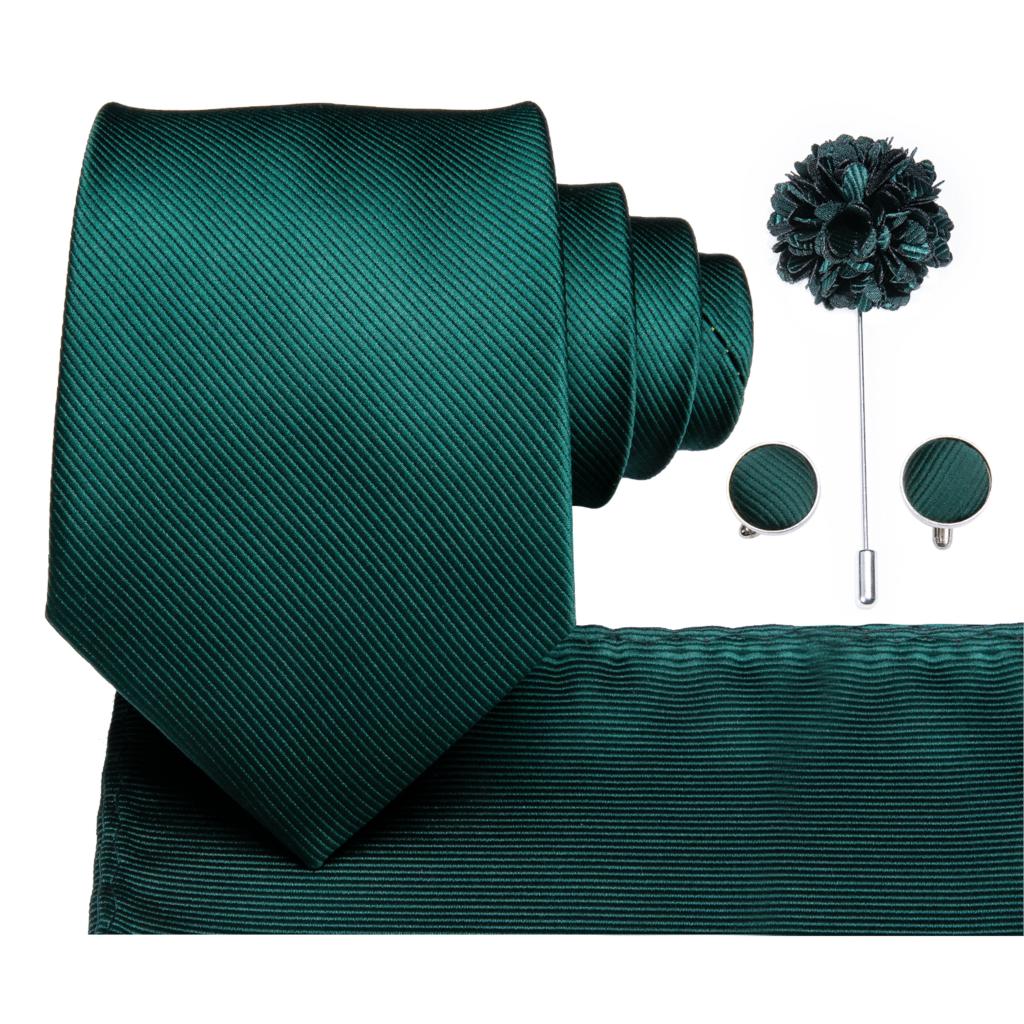 CX-830 Groene mannen Stropdas Set Zijde Stropdas Turquoise Boutonniere Zakdoeken Sets Emerald Business Wedding Stropdassen Voor Mannen