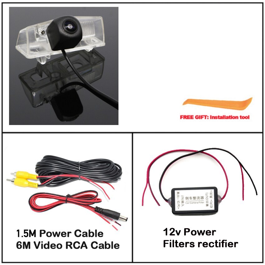 rear view camera For Toyota RAV4 XA40 Night Vision Reverse camera Waterproof RCA: Camera with Filters