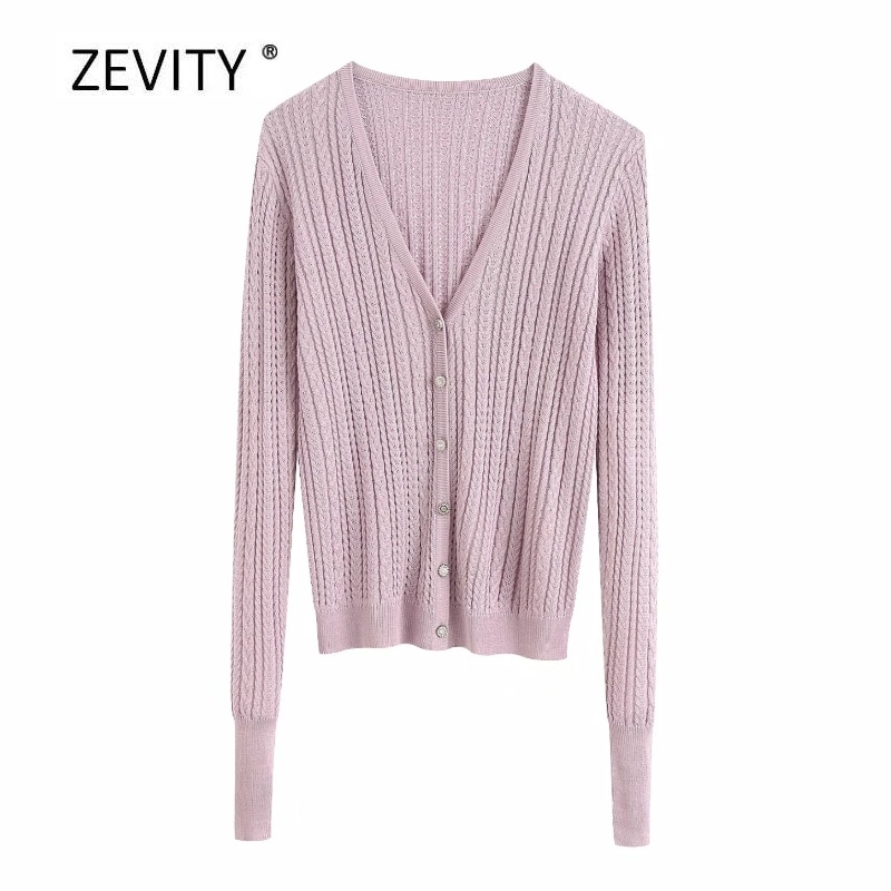 Casual Trui Voor Vrouwen 2025 Pullover Tops Vrouwen 2022 Leuke Elegante Zachte Ronde hals Lange Mouw Holle Kabel Gebreide Trui Truien Jock Trui, Beige, M