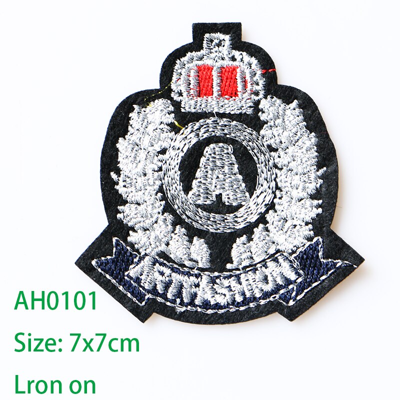 Medaille-icoon van het amerikaanse korps mariniers geborduurd met strijkpatches voor kleding, doe-het-zelf strepen, kledingpatchwork, stickers, aangepaste badges: Ah0101