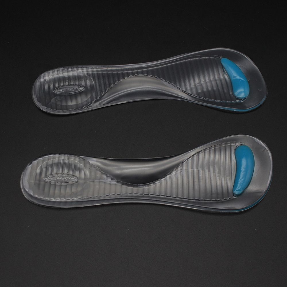 1 par de almohadillas antideslizantes de Gel de silicona para soporte de almohadilla para arco de tacón alto plantilla para zapatos