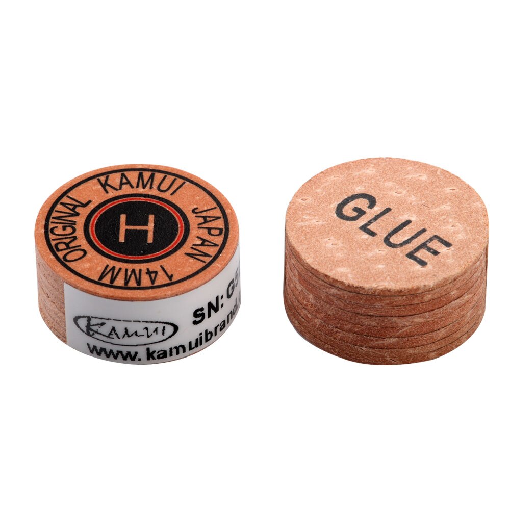 Pointe de billard originale japonaise KAMUI, 11mm/14mm, 6/8 couches H/M/S/SS, 1 pièce, accessoires de billard: H-14mm-yellow