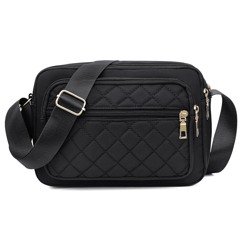 Borsa da donna Moda coreana Nuovo filo da ricamo Borsa a tracolla di grande capacità per borsa a tracolla classica di mezza età e vecchiaia Semplice: Beige