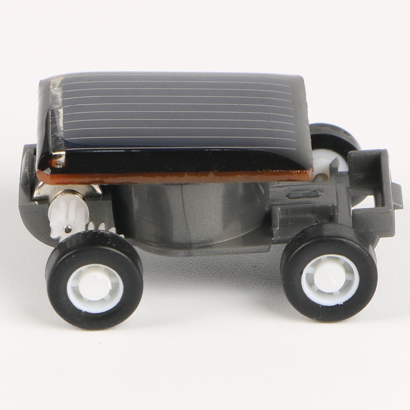 Strange Black Smallest Mini Solar Powered Car Model Solar Toys Kit Gadgets Educational Baby Kids Toys for Children: Default Title