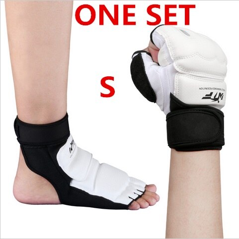 Protector de pie para Karate, calcetines y guantes de mano, , 1 Juego: S