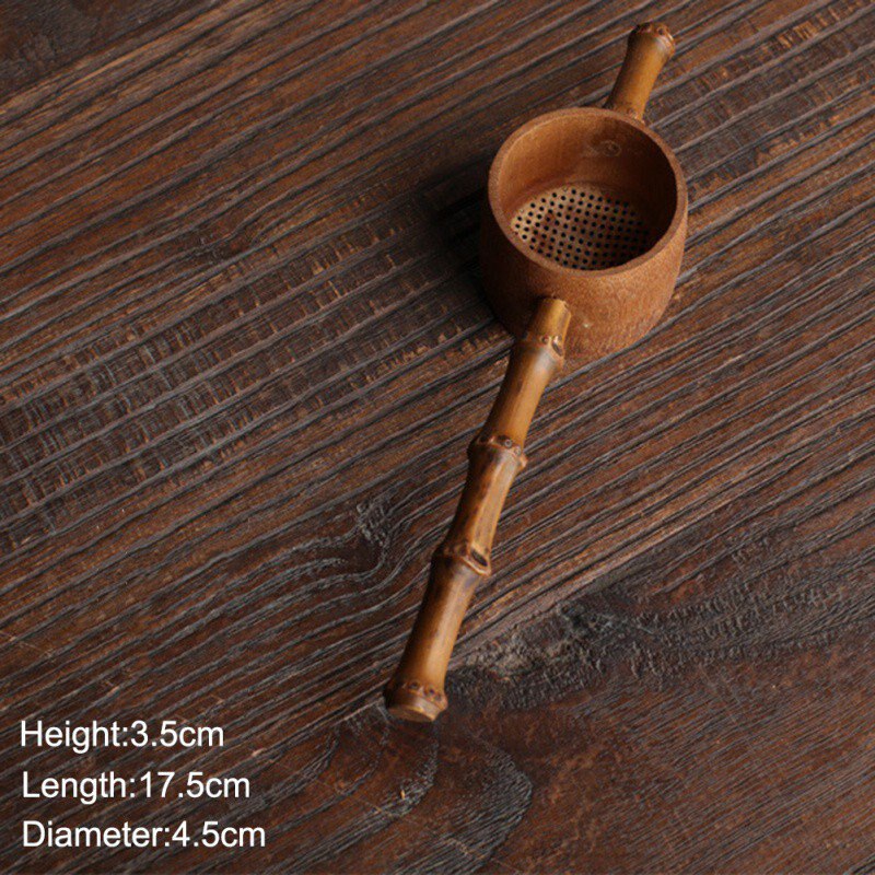 Teaism Tea Table Decor Tea Decorative Tea Strainers Bamboo Rattan Gourd Shaped Tea Leaves Funnel Ceremony Accessories: A8
