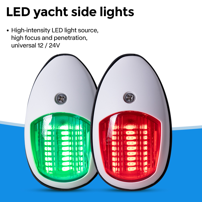 Ship navigation light LED side and left side light Yacht side light Sailing light for boats channel light side light signal ligh