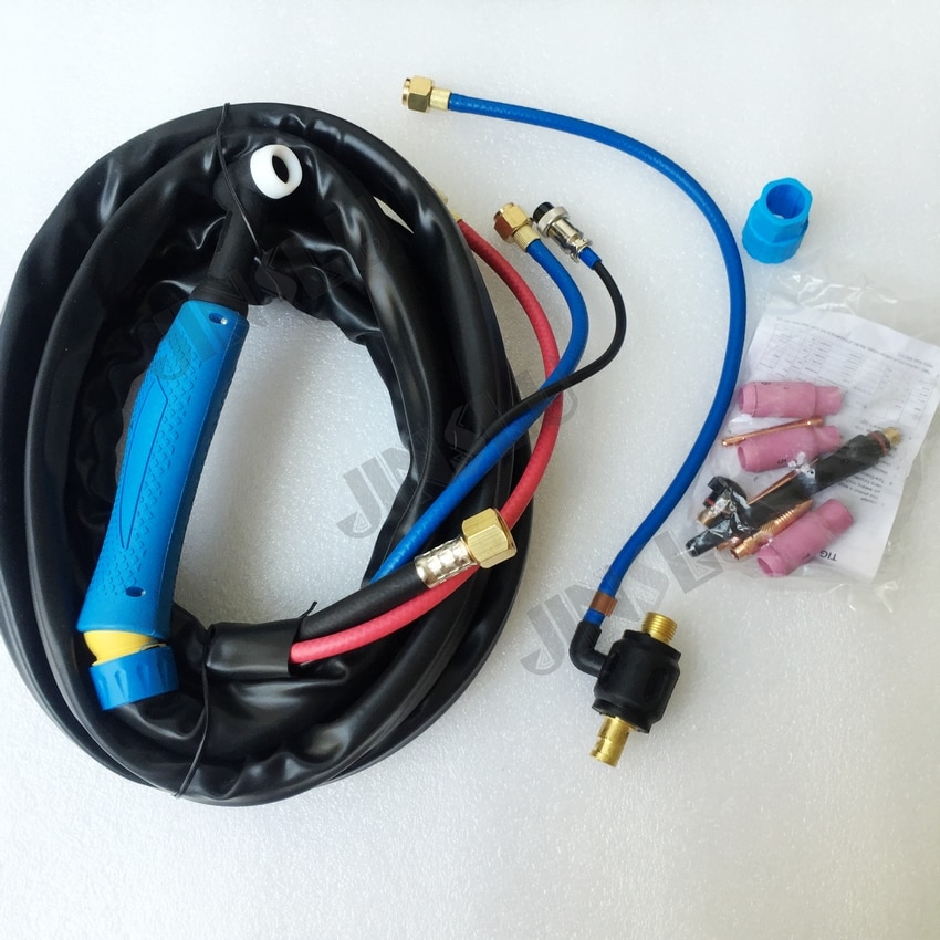 Water Cooled Argon Tig Welding Torch WP18 WP-18 4M Water and Electric Seperated