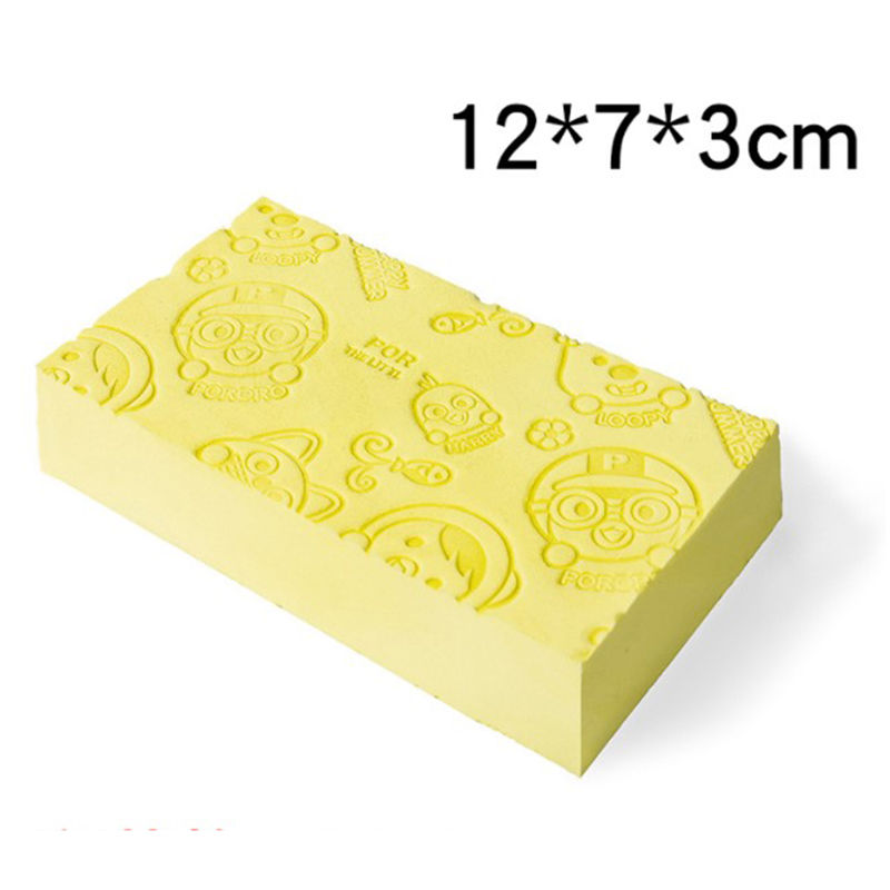Magic Bad Spons Exfoliërende/Dode Huid Verwijderen Spons Body Massage Cleaning Douche Borstel Bad Gereedschap Badkamer Voor Kinderen Volwassen: YELLOW