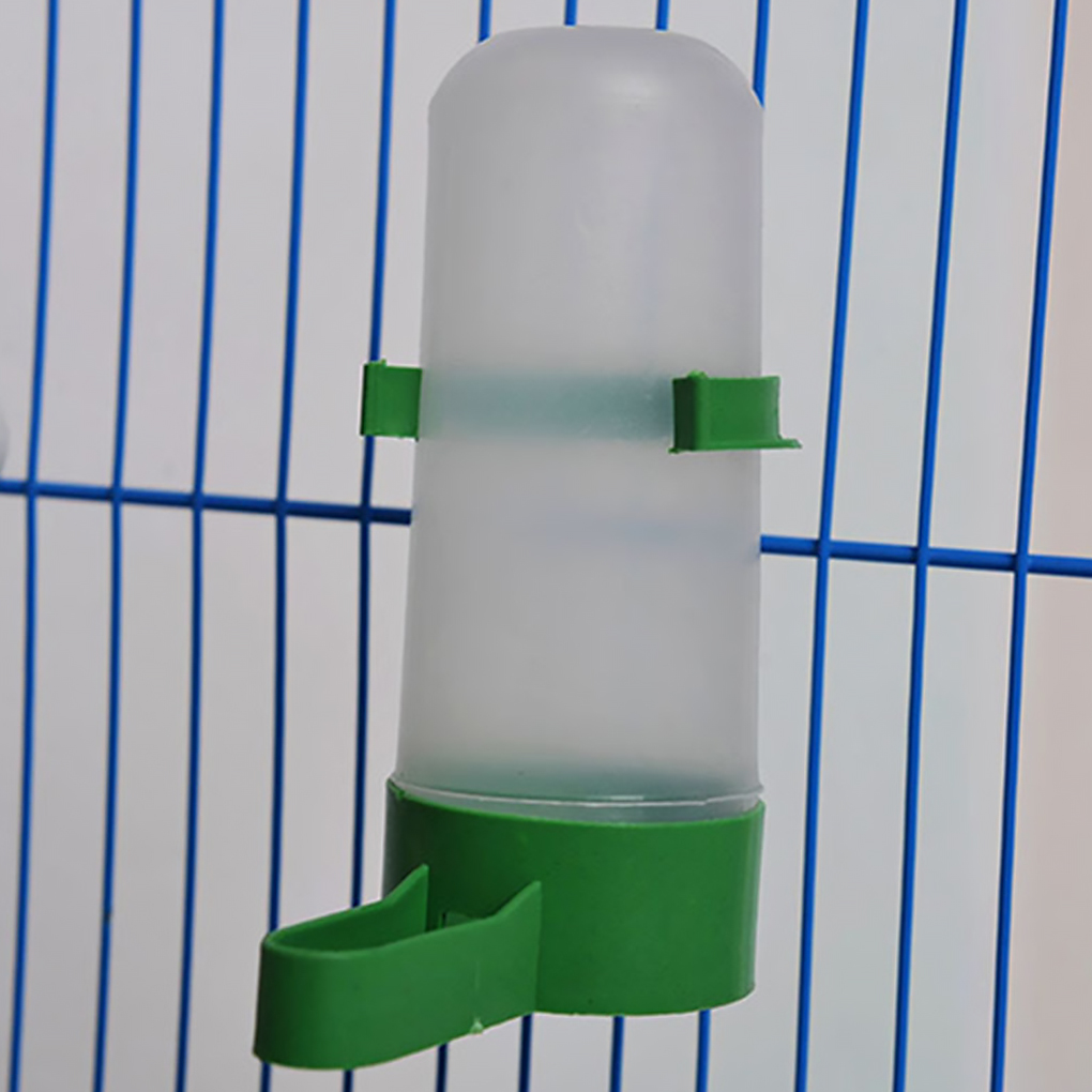 Pet Feeding Bottle Height-Adjustable Seed Feeder Plastic Food Container High-Capacity Feeding Tool
