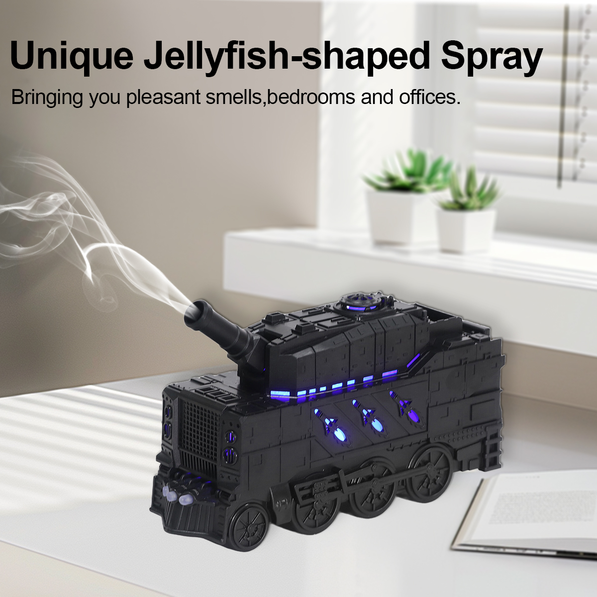 Husholdnings lille tank luftfugter 300ml luftrenser aromatisk diffuser aromaterapi maskine usb indendørs kontor ultralydssprøjte