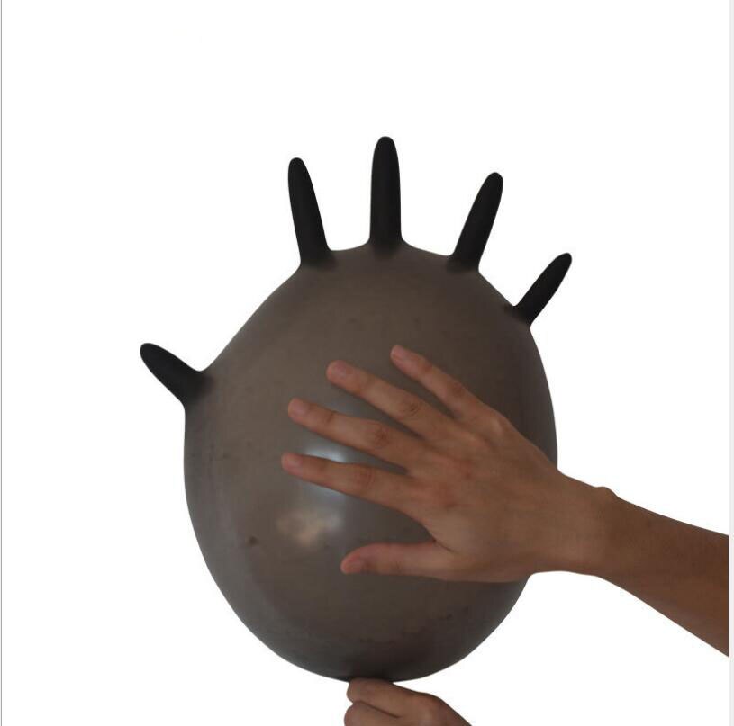 50/100 pièces gants en Latex jetables de couleur noire gants de jardin pour le nettoyage à domicile