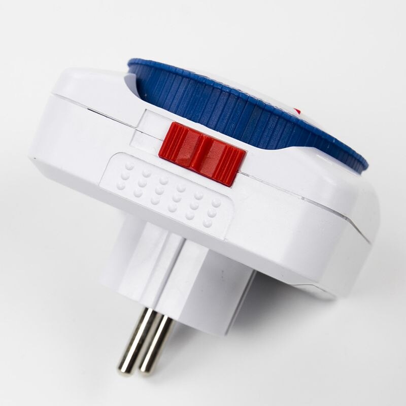 24 Hour Timer Socket Mechanical Program Timer Switch Socket 230V Wall Outlet Protector Energy Saveing(EU Plug)