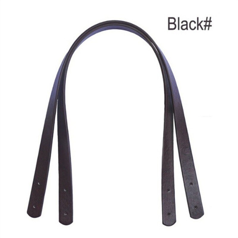 2 pçs saco cinto destacável alça de couro do plutônio senhora bolsa de ombro acessórios de substituição diy alça alça banda: Black