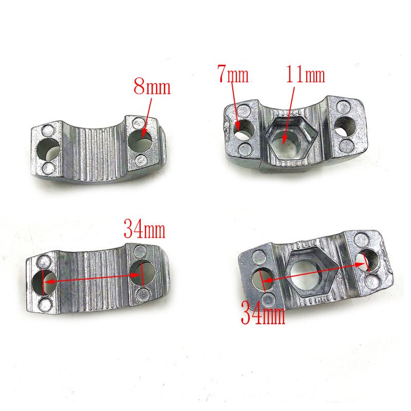 Front Fork 22 25 35mm inverted shock absorber direction device upper and lower plate for 47cc49cc Mini Moto Dirt Bike Motorcycle