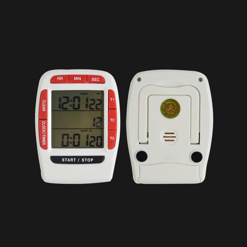 Digital LCD Multi-Channel Count Down Up Timers Laboratory 3 Channel CountDown&Up Cooking Kitchen Sports Alarm Clock Timers