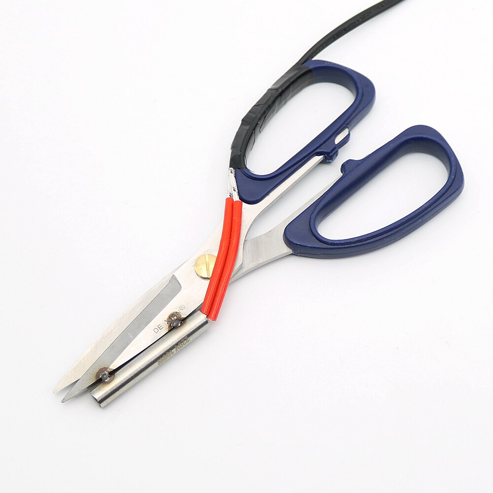 220V Electric Heating Tailor Scissors with Switch Controller for Cloth Cutting
