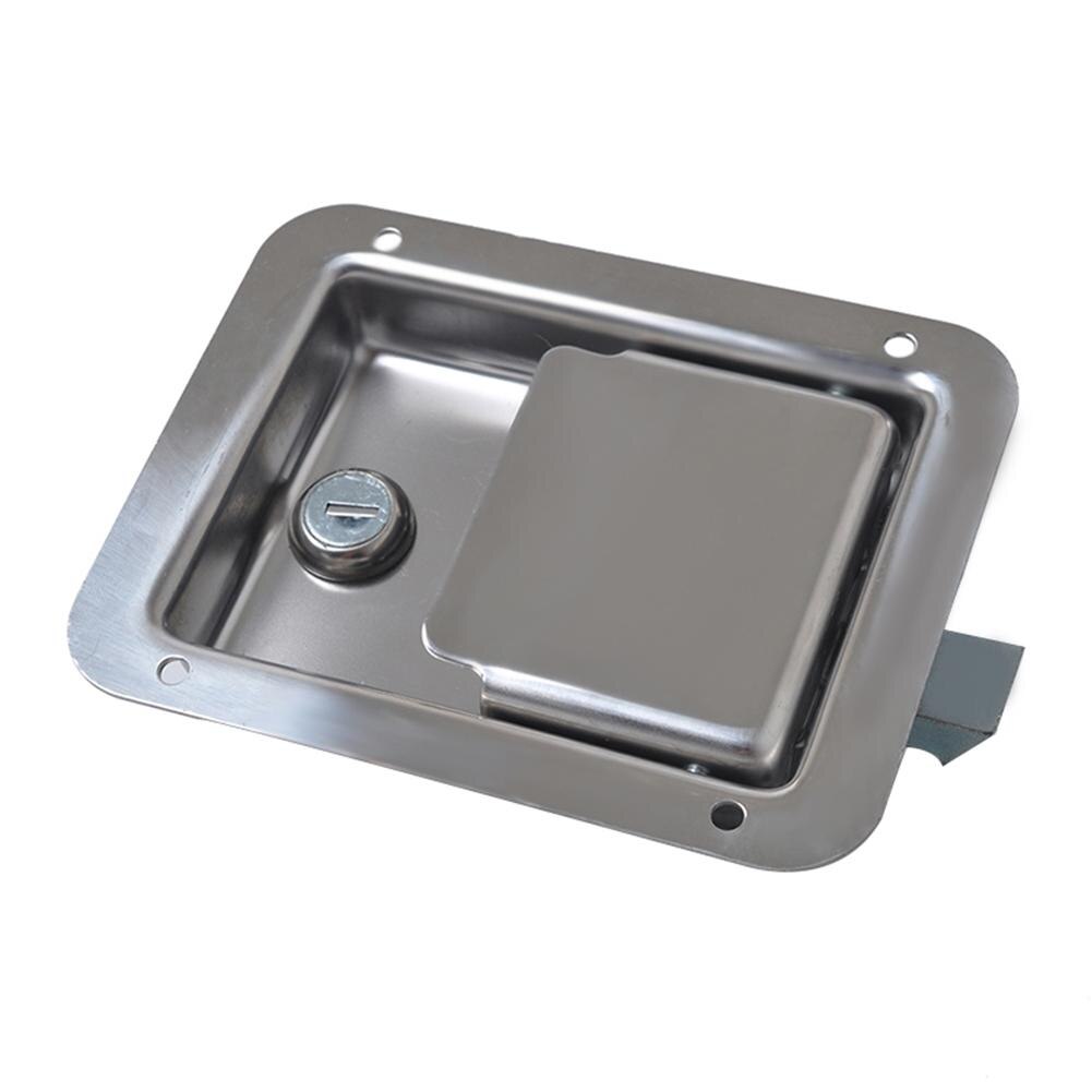 Stainless Steel Paddle Latch with Keys for Caravan Trailer Truck Tool Box Door Lock Car Accessories Auto Replacement Accessories: Default Title