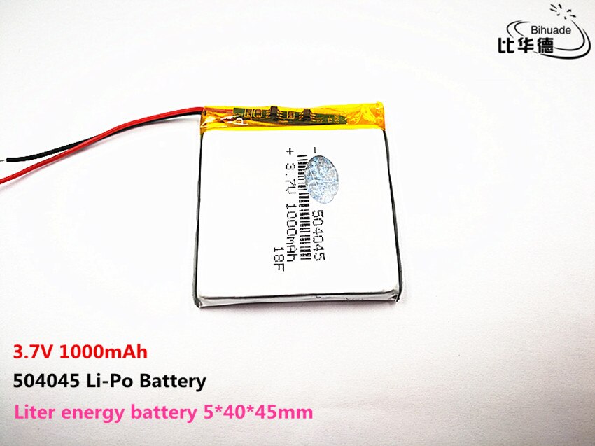 10pcs Liter energy battery Good Qulity 3.7V,1000mAH,504045 Polymer lithium ion / Li-ion battery for TOY,POWER BANK,GPS,mp3,mp4
