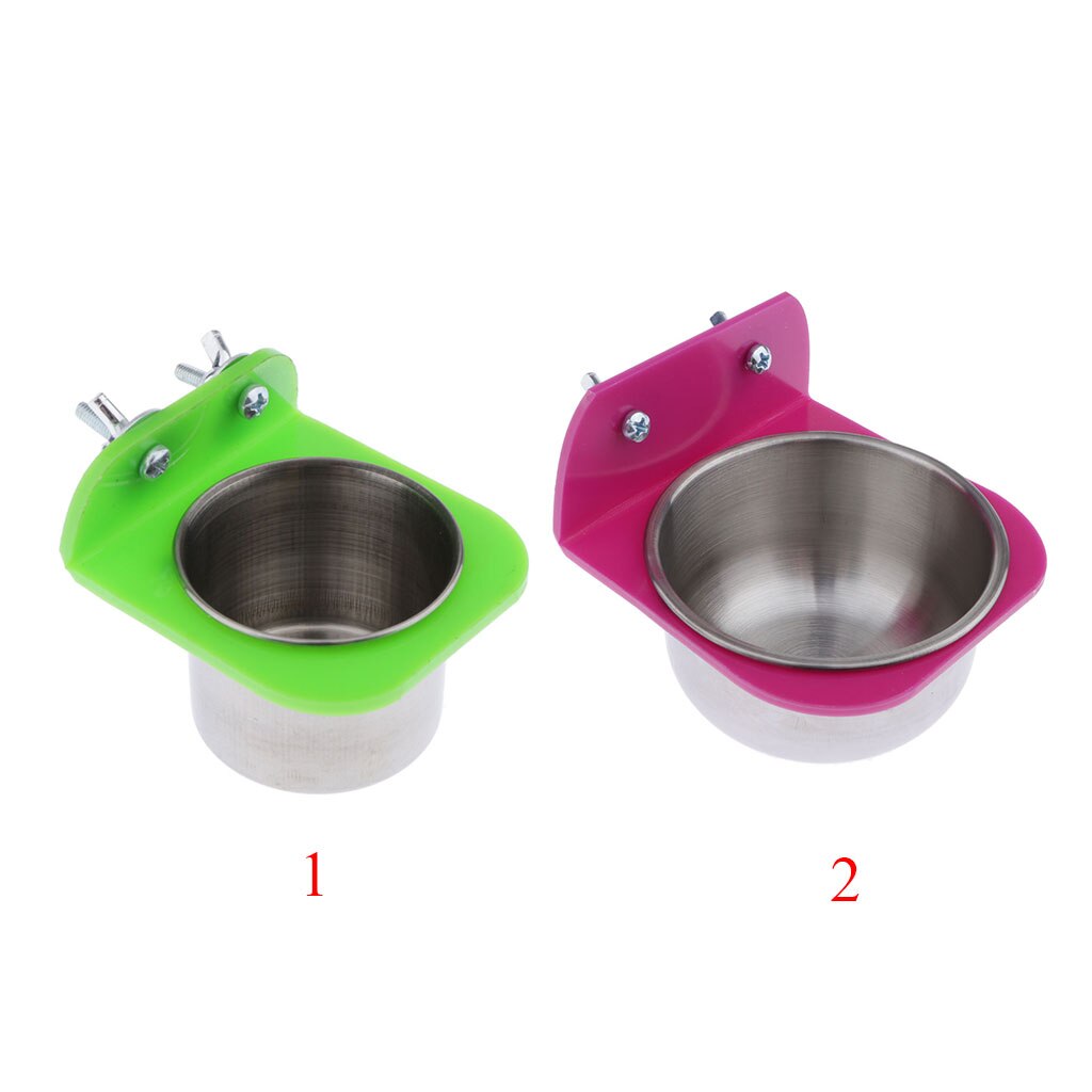 Kæledyr fugl papegøje vand foder foder foder kop til små til store fugle