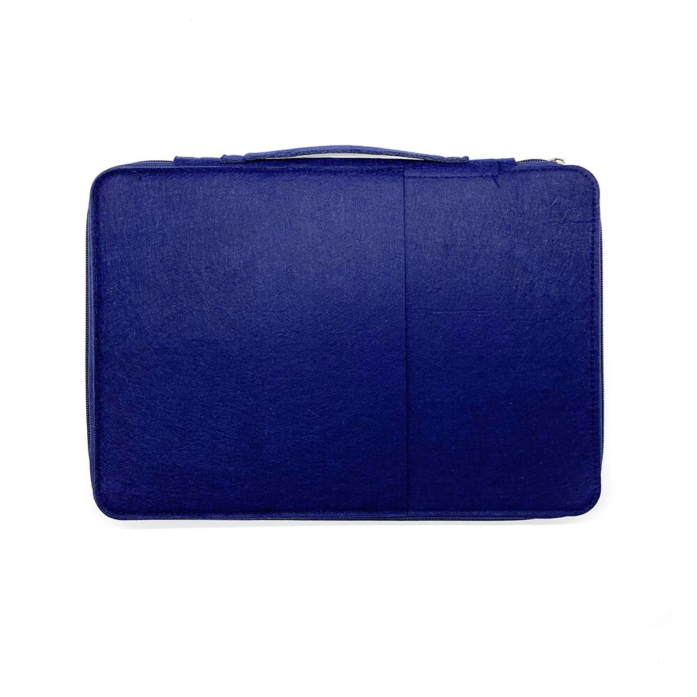 A4 wool felt Document Organizer Folder Padfolio Multifunction Business Holder Case Ipad Bag Office Filing Briefcase Storage