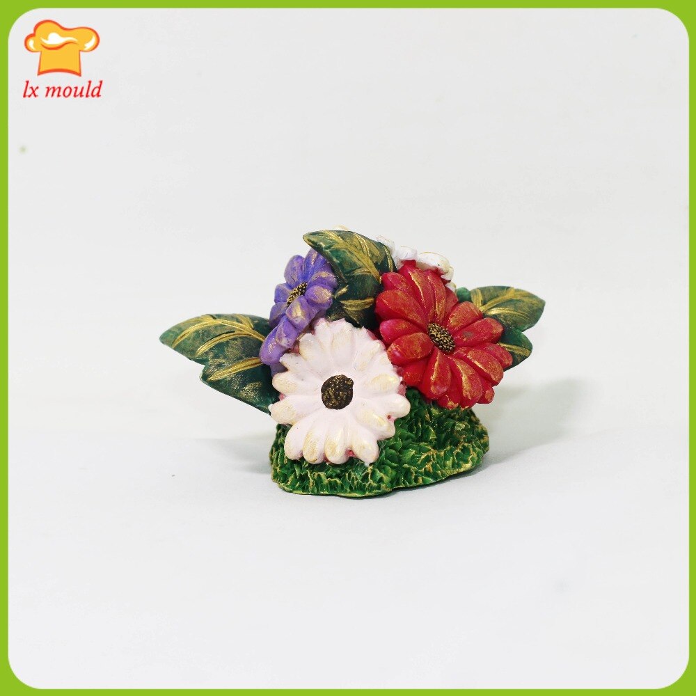 5 blomljus vända socker choklad form gör det själv verktyg dijiao handgjord tvål form