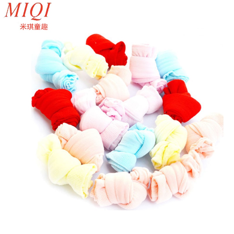 10 stks = 5 Paar Pasgeboren Leuke Sokken Voor Babies Snoep kleur Baby Sokken Voor 0-24 Maanden Baby Willekeurige Kleur Candy sokken