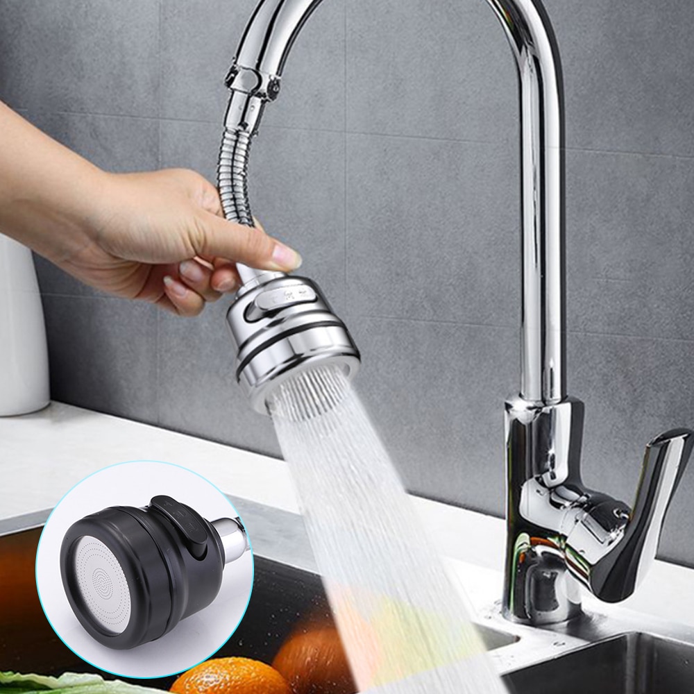 Hogedruk keukenkraan verlengstuk draaibare kraanbeluchter waterbesparende kraan mondstuk adapter badkamer wastafel accessoires