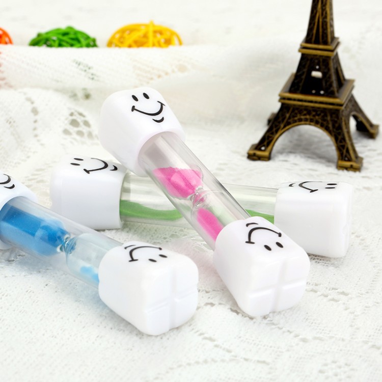 3 Minute Children Kids Hourglass Toothbrush Timer Smiling Face For Cooking Sandy Clock Brushing-Teeth Sandglass