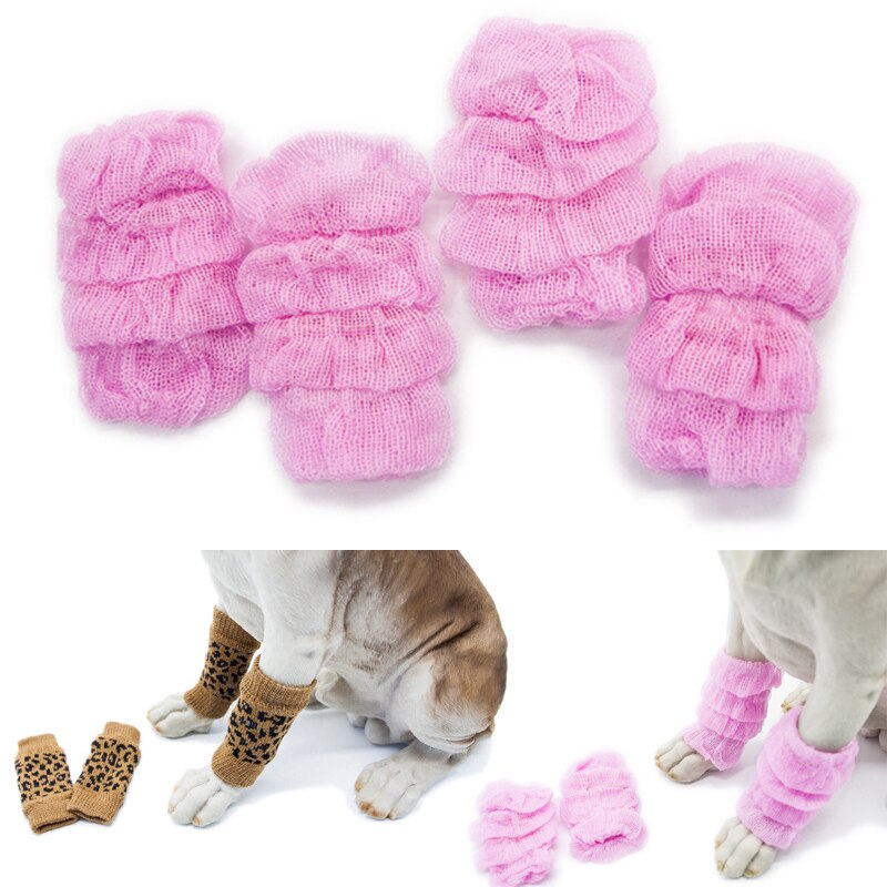 2 Pairs Pet Warm Leg Protector Dog Cat Puppy Cotton Winter Warm Leg Warmer Socks Winter Pet Knee Socks Supplies