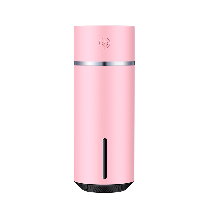 Aroma etherische olie diffuser mini ultrasoon  dz01 luchtbevochtiger luchtreiniger led-lamp usb auto luchtverfrisser mistmaker: Roze