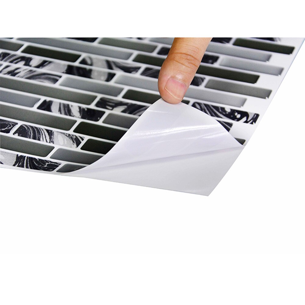 3D kitchen Wall Stickers Aluminum Kitchen Oilproof Removable Wall Stickers Home Decal Glitter Mosaic sticker waterproof for room