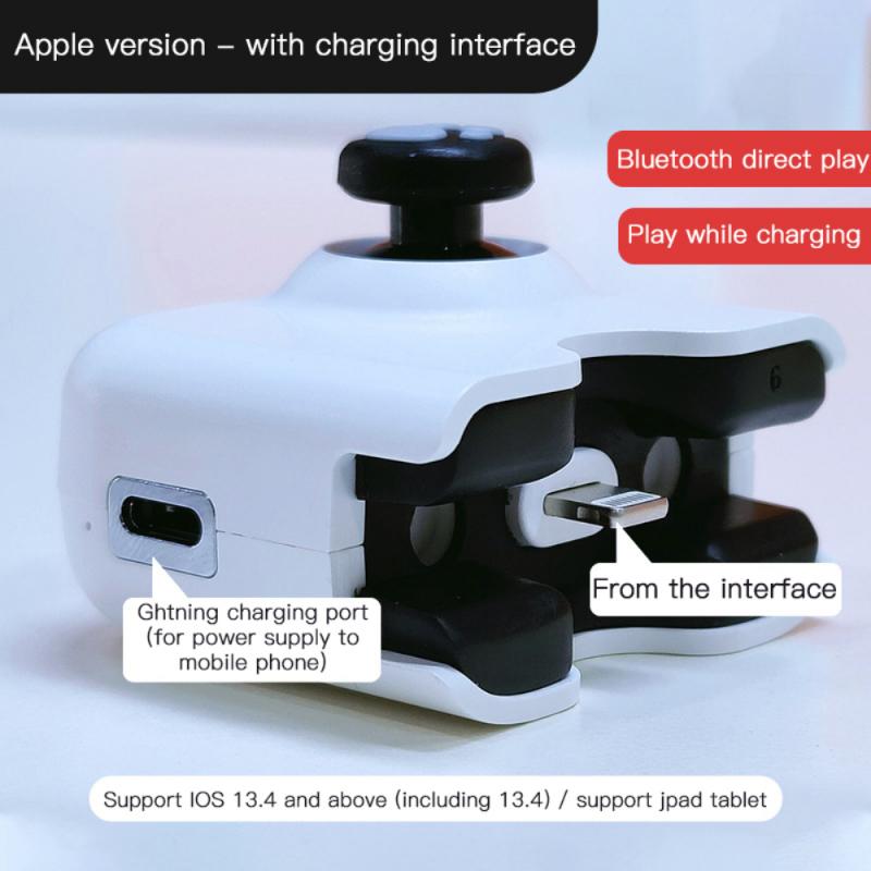 Mobiele Game Controller Joystick Voor Iphone/Type-C Gaming Gamepad Pubgg Mobiele Call Duty Mobiele 3 Optionele kleuren: Black for Iphone