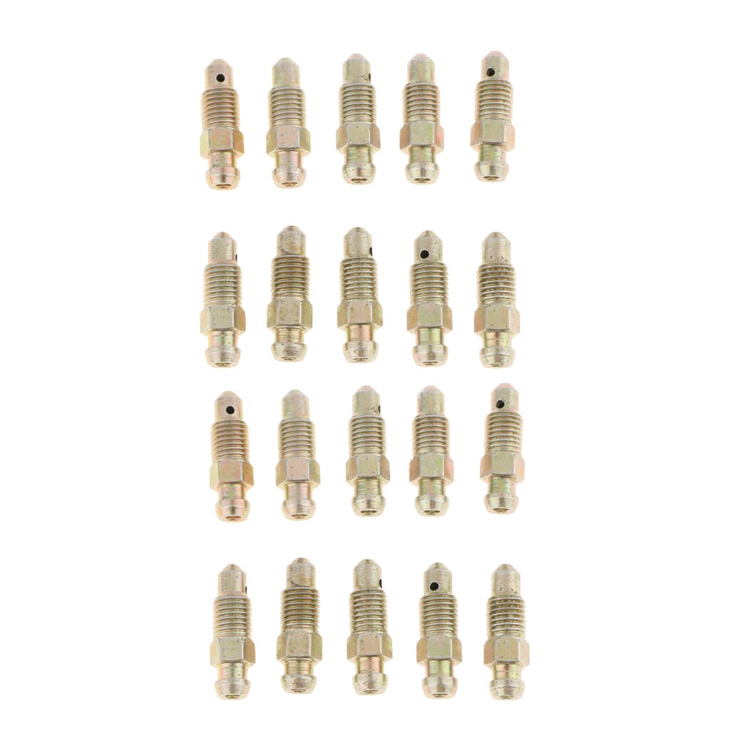 20 piezas M8x1mm, pinza de purga de freno de motocicleta y coche, tornillo de purga