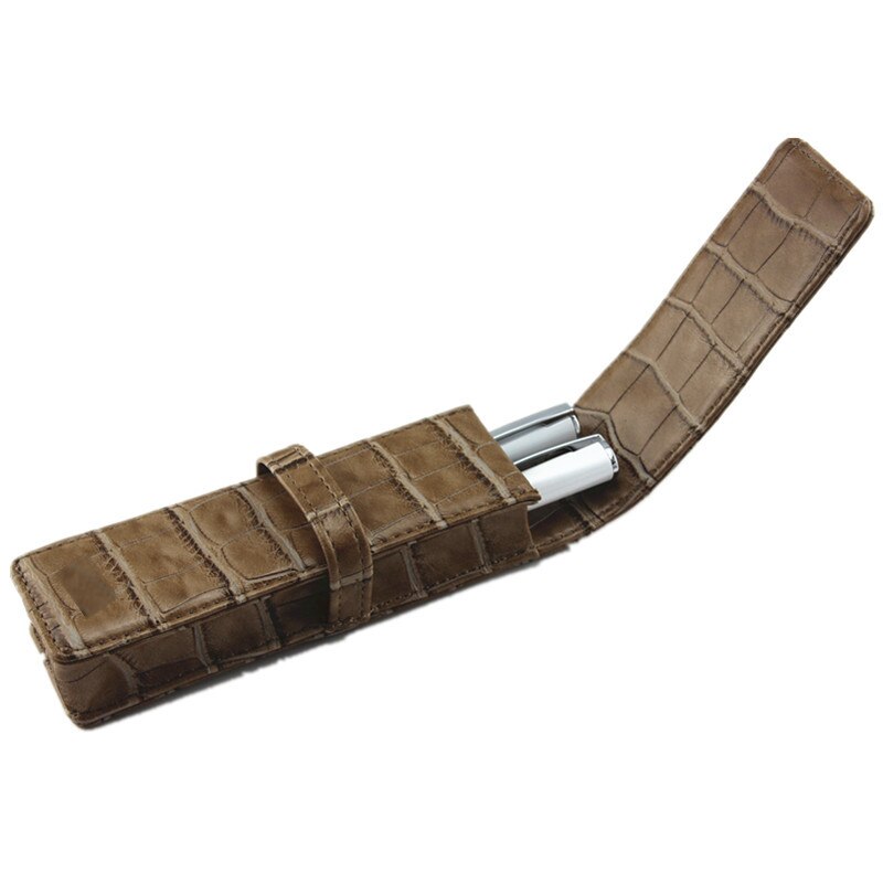 Fountain Pen Pouch Storage Two storage bags Leather Handcrafted Single Pen Pencil Bag Holder Storage Sleeve Pouch