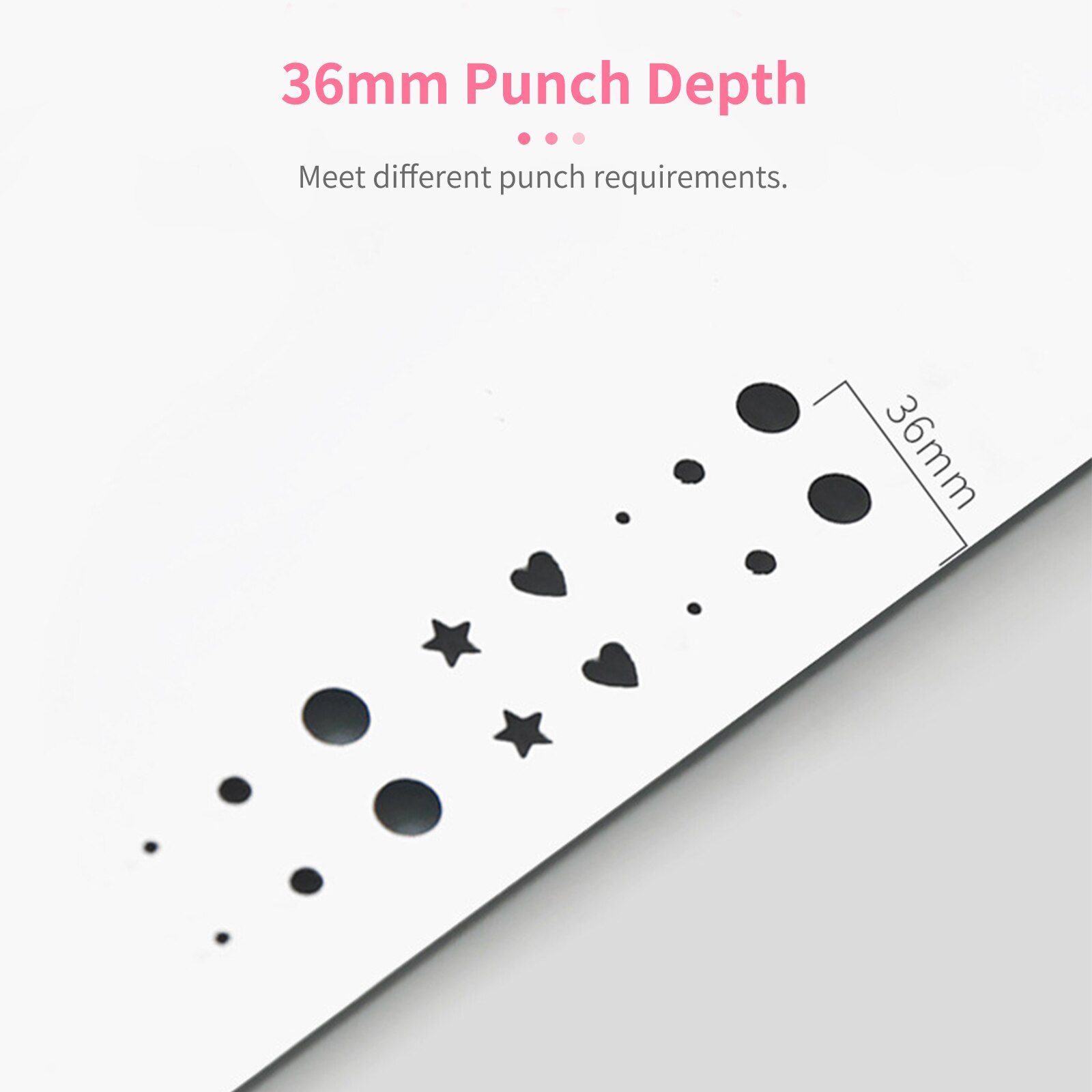 Tenwin Handheld Een-Perforator Enkele Perforator 8 Vel Capaciteit Voor Bindmiddel Notebook Ambachtelijke Papier Wenskaarten Plakboek