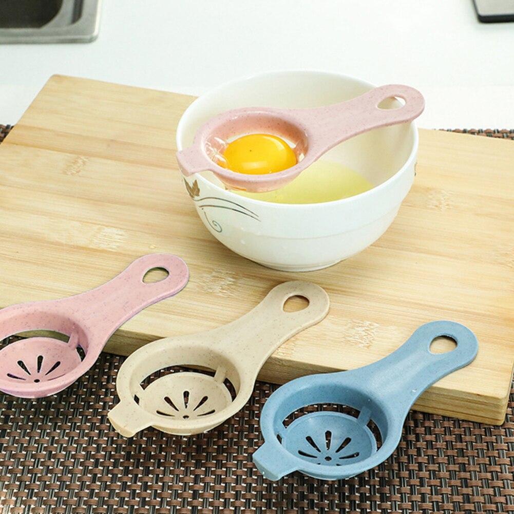 2Pcs Egg White Yolk Separator Household Egg Divider Kitchen Cooking Egg Tool Filter Egg Separator Cooking Gadgets Kitchen Supply