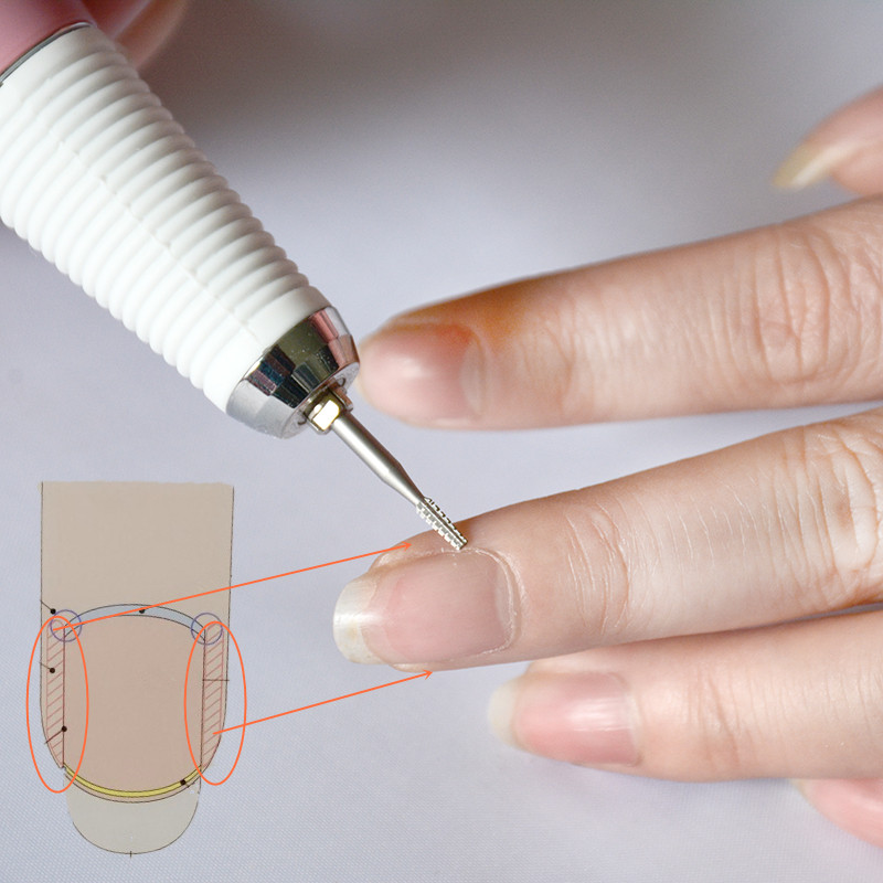 Super 1PC Cuticle Clean Nozzle Bit Nail Drill Bit Milling Cutter For Nail Art Electric Nail Drill Manicure Machine nail tools