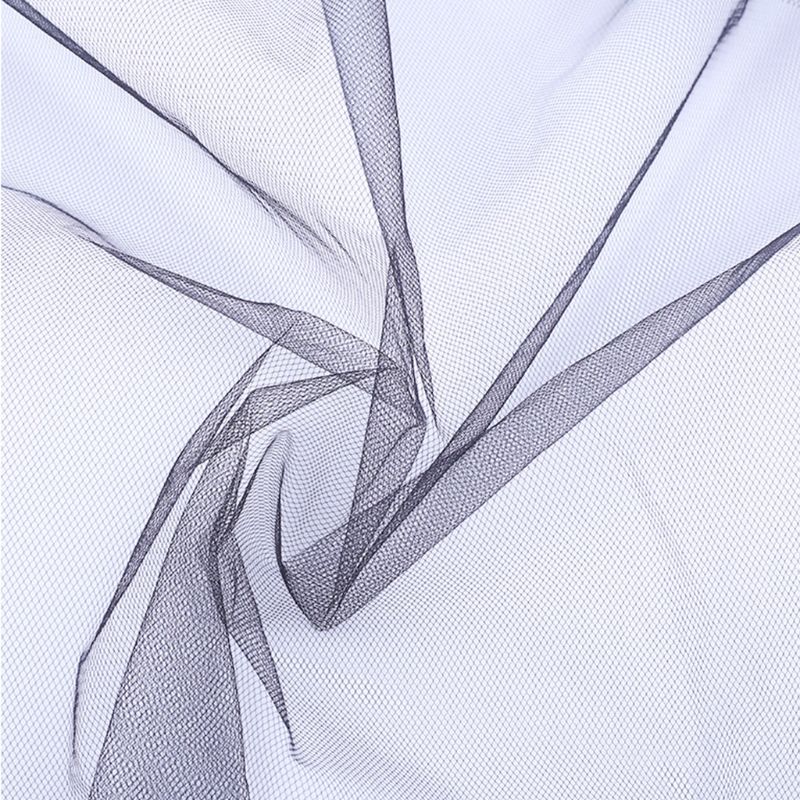 Womens Romantic Halloween Day of the Dead Wedding Veil with Black Flower Petals