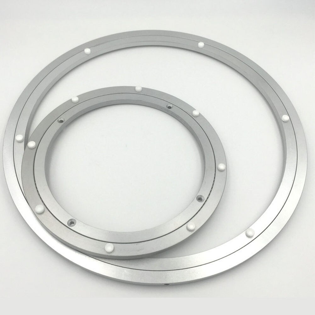 Accueil plaque tournante pratique roulement rond lisse matériel Durable plaques pivotantes rotatives réduire le bruit Table alliage d'aluminium: 12 Inch