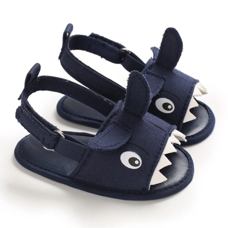 Baby Zomer Schoenen Jongens Leuke Katoenen Sandaal Sneakers Baby Wieg Schoenen 0-18 Maand Haak Causale Anti Slip Baby sandalen: Clear / 7-12 Months