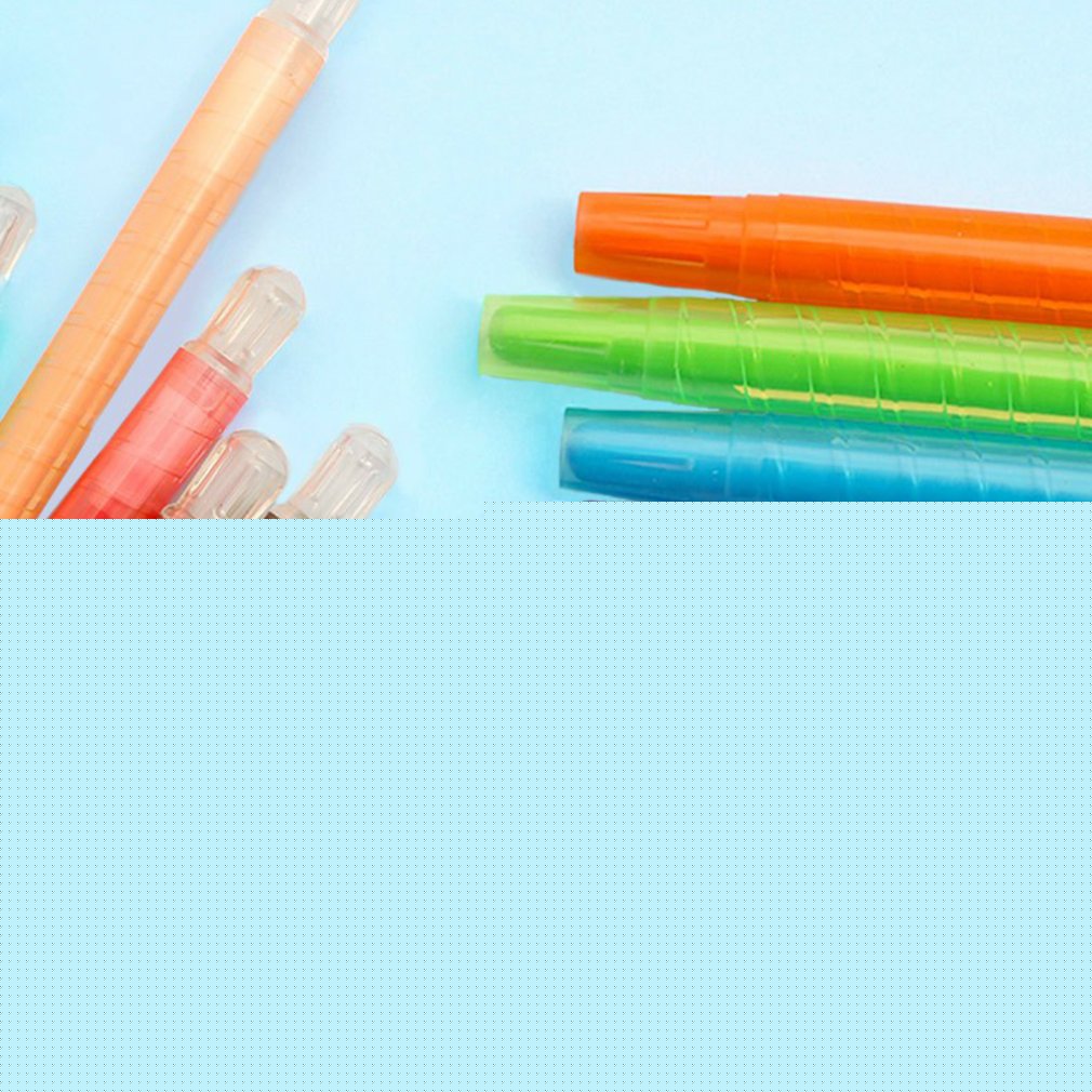 Children's Rotating Crayons Cartoon 18 Colors 12 Colors 24 Colors Oil Pastel Painting Pen Crayons for Kids