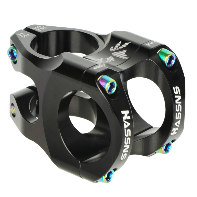 HASSNS Mtb Power Stem bicicleta de carretera puente de bicicleta de montaña potencia corta 35mm varilla manillar mesa ajustable vástago Riser 31 8 ciclismo: Blanco