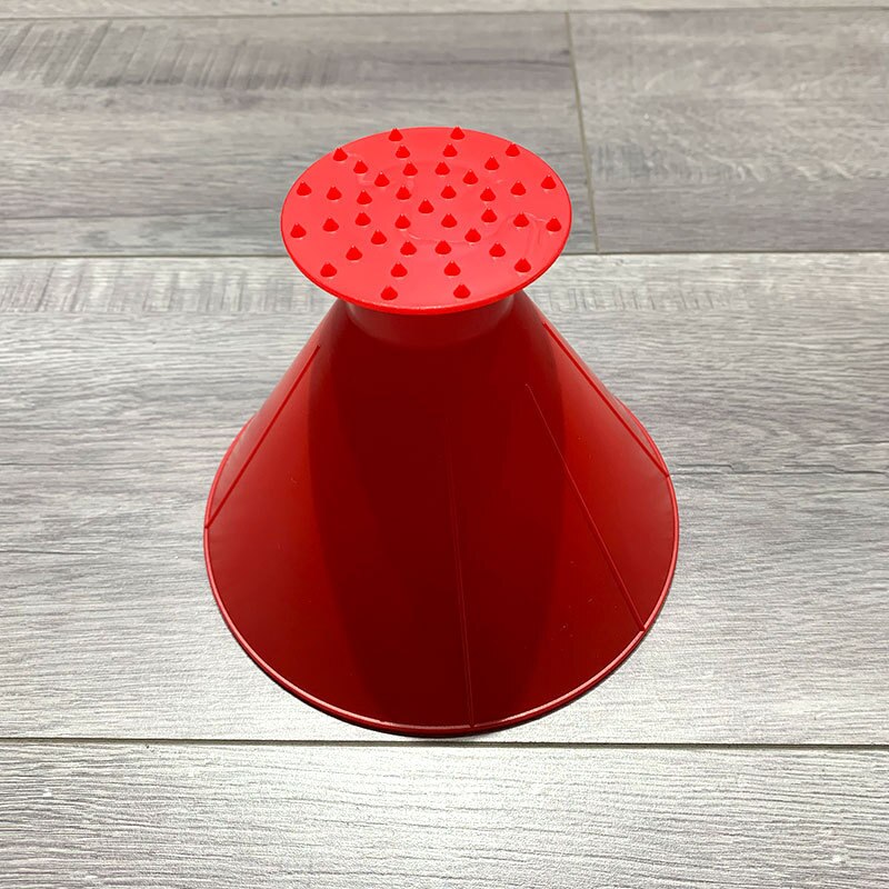 Car Magic Window Windshield Ice Scraper Oil Funnel Snow Remover Shovel Window Scrapers Cone Deicing Snow Remover: Red
