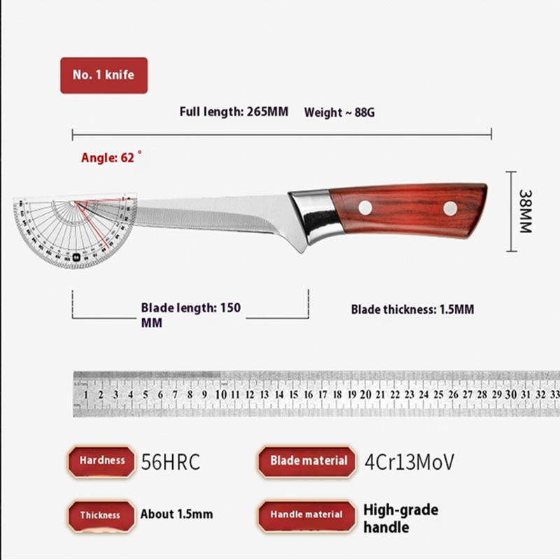 Cuchillo para deshuesar cerdo, cuchillo especial para matar carnicero, matanza de ovejas, cuchillo para pelar, sangría, cuchillo afilado, cuchillo para fruta, corte de carne spli
