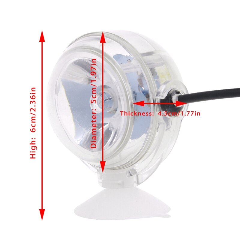 Aquarium Aquarium Tauch LED-strahler Beleuchtung Unterwasser Lampe EU Stecker
