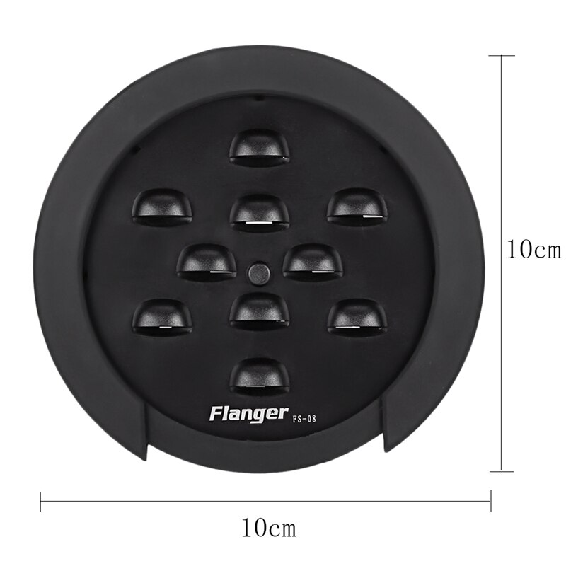 Flanger 100Mm Abs Rubber Gitaar Geluid Cover Verstelbare Akoestische Gitaar Feedbackonderdrukker Sound Hole Cover